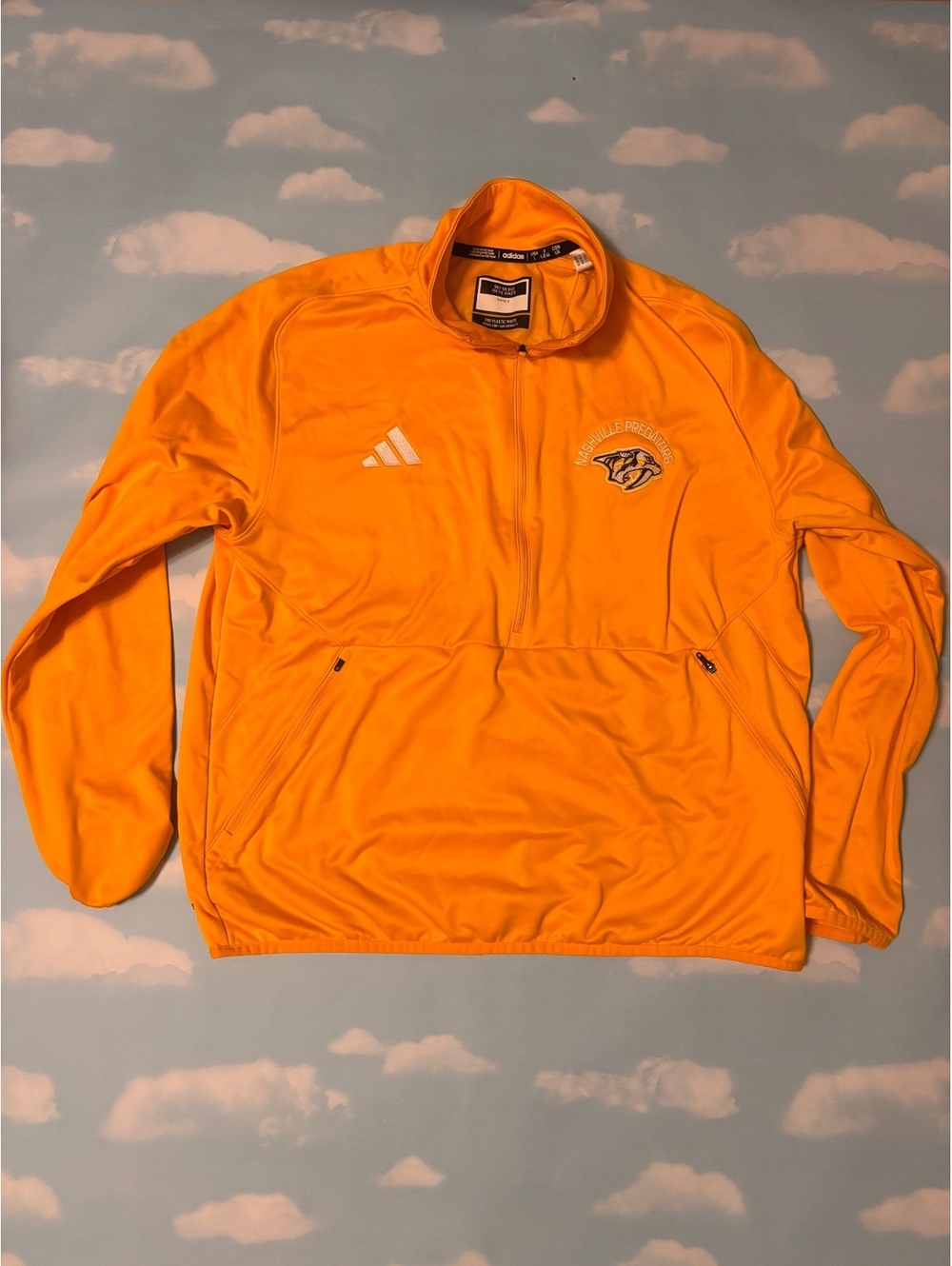 Adidas Nashville Predators Yellow long sleeve size L